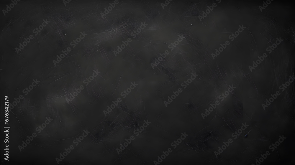 Abstract Chalk rubbed out on blackboard or chalkboard texture. clean school board for background. generative AI. - obrazy, fototapety, plakaty 