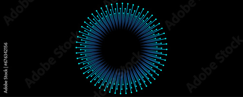 Equalizer sound wave rhythm blue green line dynamic abstract vector background
