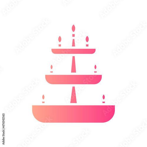 candelabra gradient icon