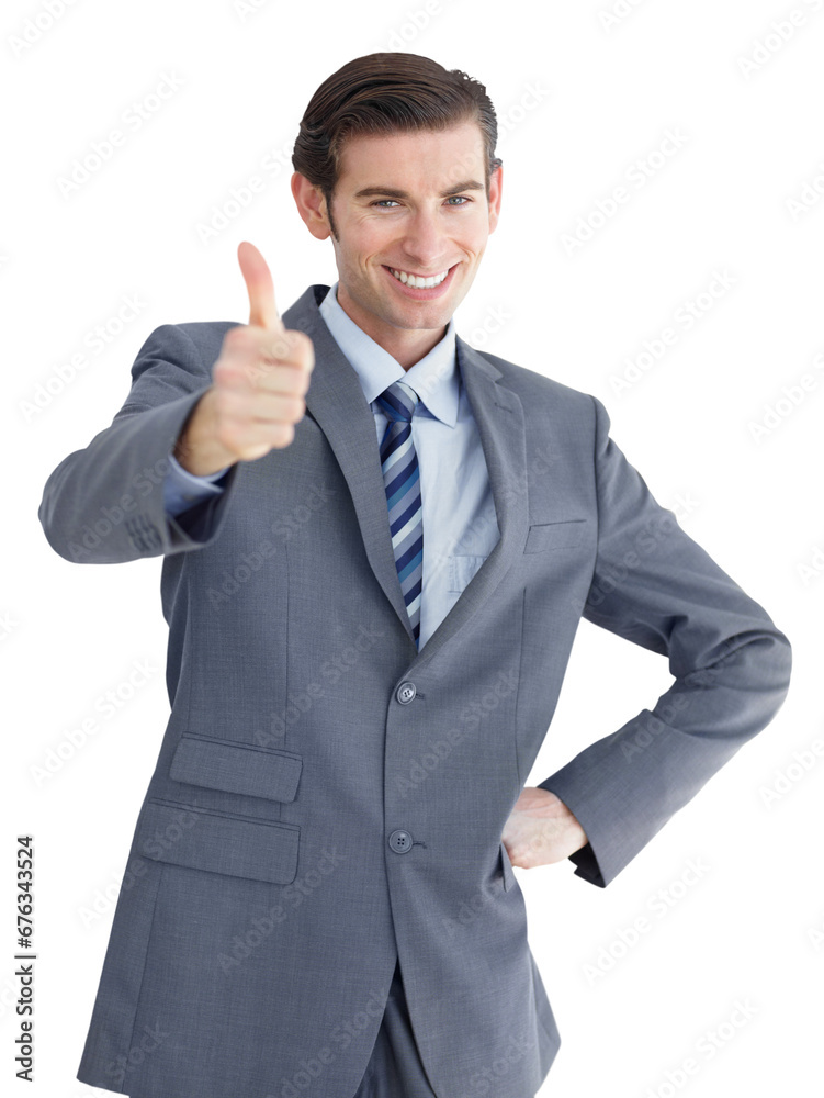 Thumbs up, smile and portrait of young businessman with positive, good or confident attitude. Happy, professional and male person with an approval hand gesture isolated by transparent png background. Thumbs up, smile and portrait of young businessman with positive, good or confident attitude. Happy, professional and male person with an approval hand gesture isolated by transparent png background.