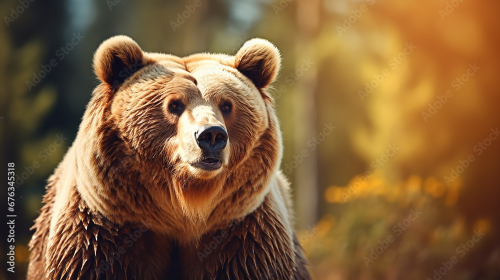 Obraz premium brown bear portrait
