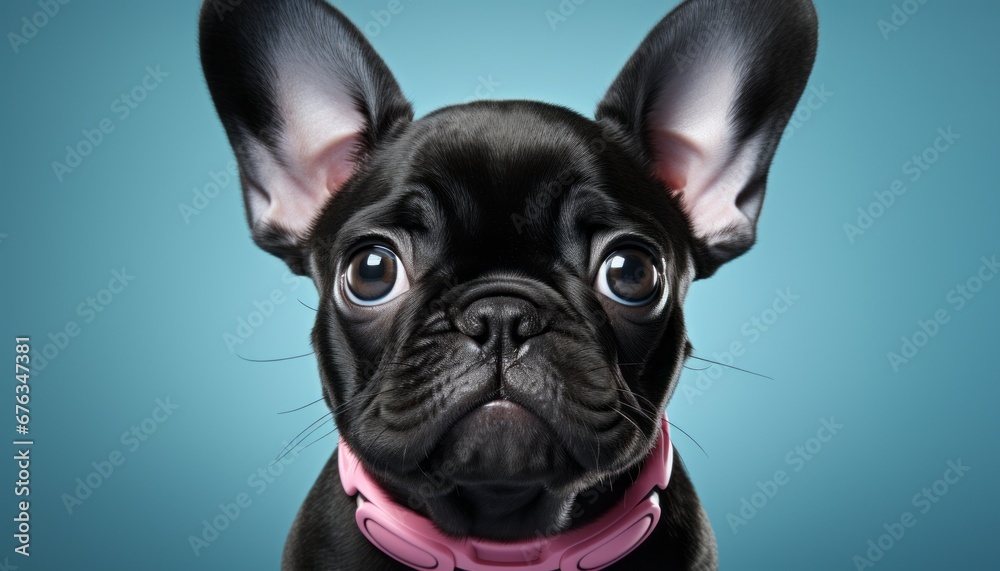 Charming studio shot of a lovable dog on isolated solid color background for pet enthusiasts