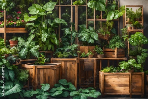 plants in a greenhouse