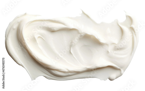 White Spackling Paste Isolated On Transparent Background PNG.