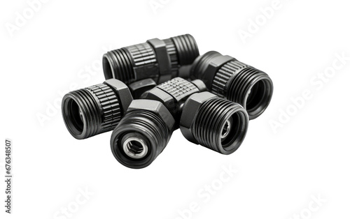 Collection Of Strain Relief Connectors Isolated On Transparent Background PNG.