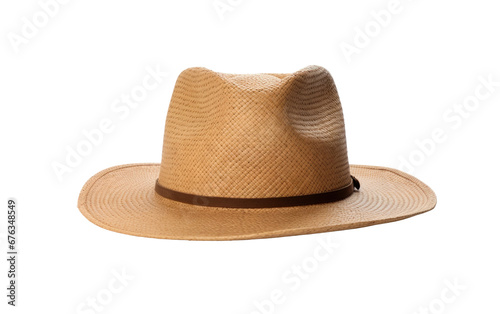 Amazing Straw Hat Isolated On Transparent Background PNG.
