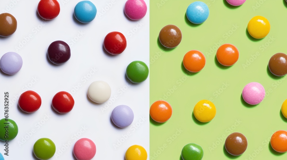A vibrant array of scattered colorful candies on a background, symbolizing the food safety concept and highlighting concerns about potentially dangerous and toxic food additives. A vibrant array of scattered colorful candies on a background, symbolizing the food safety concept and highlighting concerns about potentially dangerous and toxic food additives.