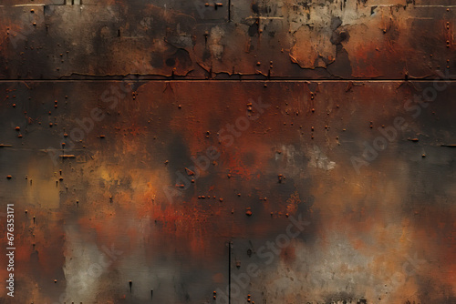 Rusty Metal Texture with Reddish-Brown Tones