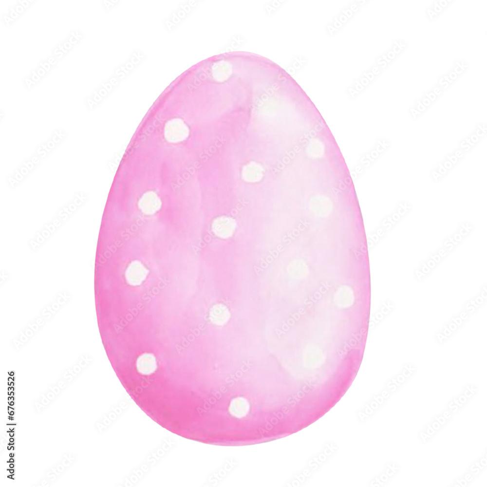 Watercolor drawing of a cute Easter egg in pastel colors on a white background. For designing postcards and invitations for holidays. Watercolor drawing of a cute Easter egg in pastel colors on a white background. For designing postcards and invitations for holidays.
