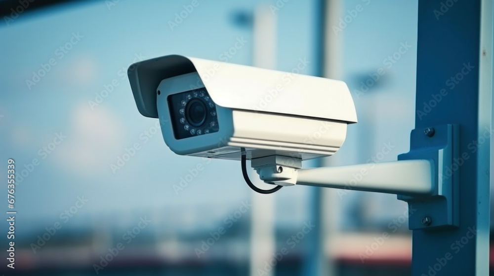 CCTV camera for safety system area control. Security Camera. CCTV camera for safety system area control. Security Camera.