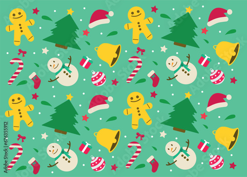 Merry christmas vector illustration. New year  merry christmas icon set  christmas pattern