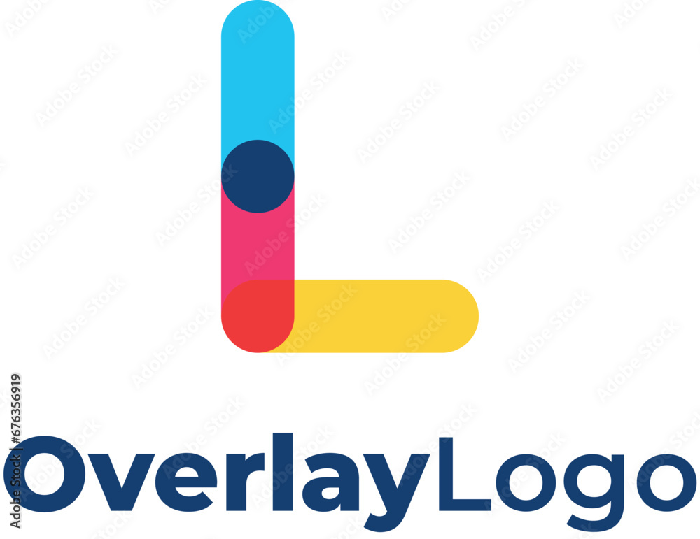 L Colorful Overlay Logo L Colorful Overlay Logo