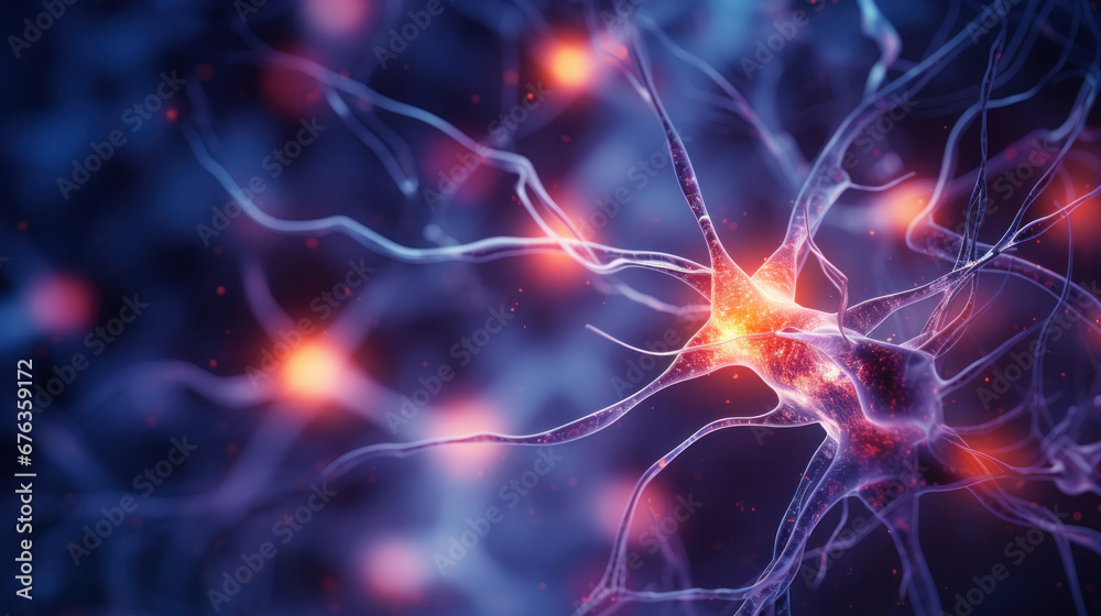 Graphics neuron of human nervous system.