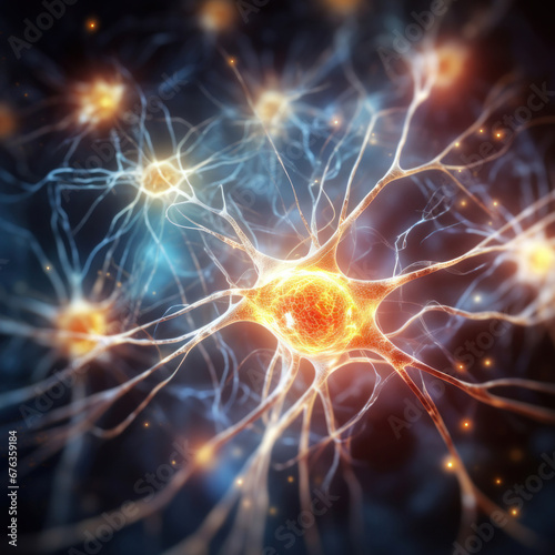 Graphics neuron of human nervous system.
