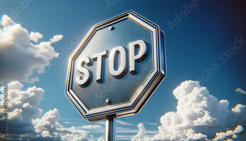 Warning: Stop Sign3 - Generative AI