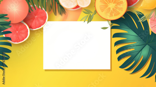 Summer sale banner background, AI generated Image