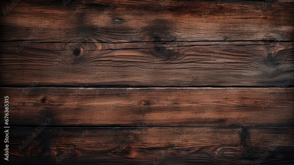 Naklejka premium dark vintage wood background texture