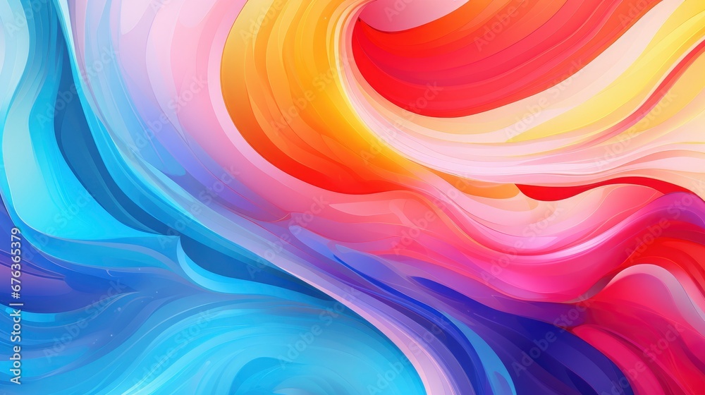 Bright abstract background with colorful swirl flow