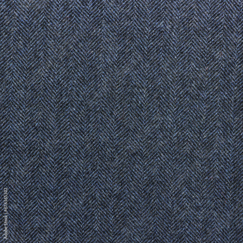 Canvas Print Herringbone pattern fabric in blue