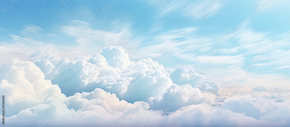 The abstract pattern of the clouds against the summer sky creates a beautiful landscape showcasing the light and space in nature s backdrop The abstract pattern of the clouds against the summer sky creates a beautiful landscape showcasing the light and space in nature s backdrop