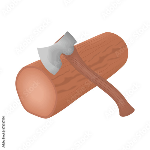 wood cutting illustration 