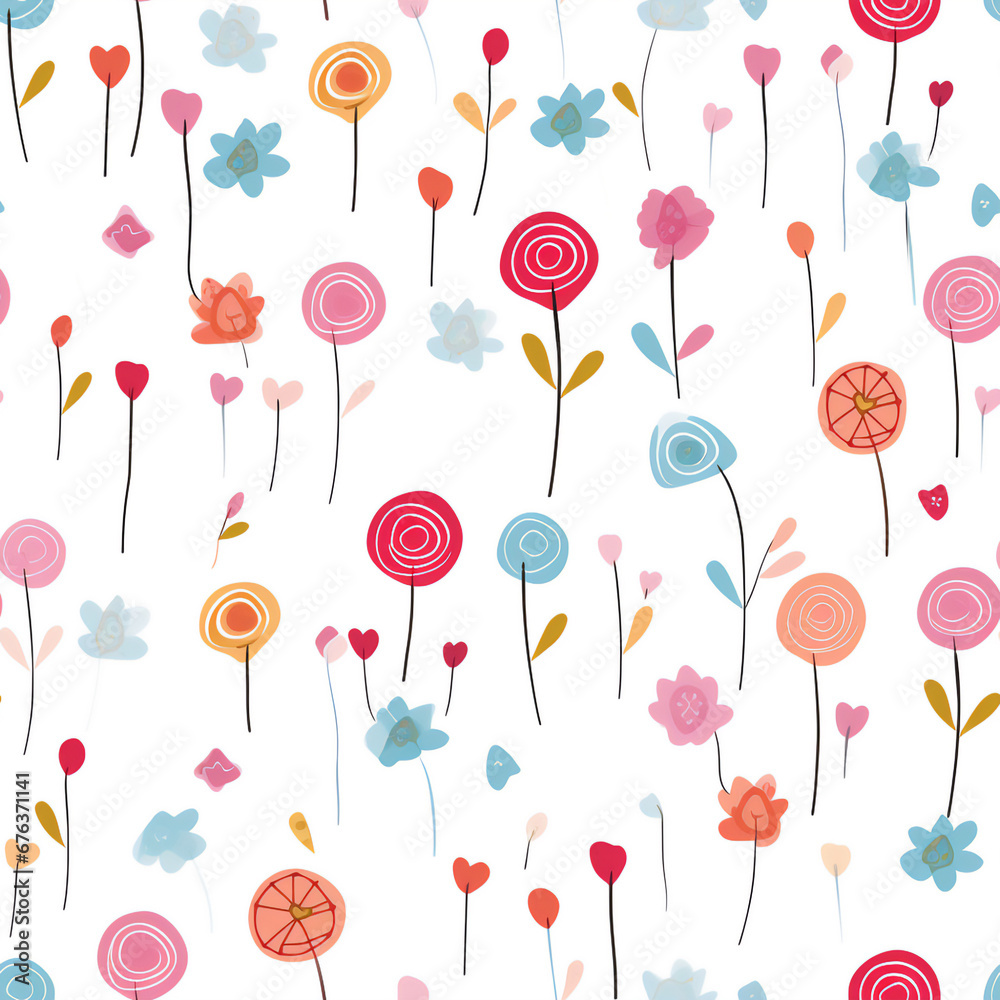 Seamless pattern for Valentine's day. Seamless pattern for Valentine's day.