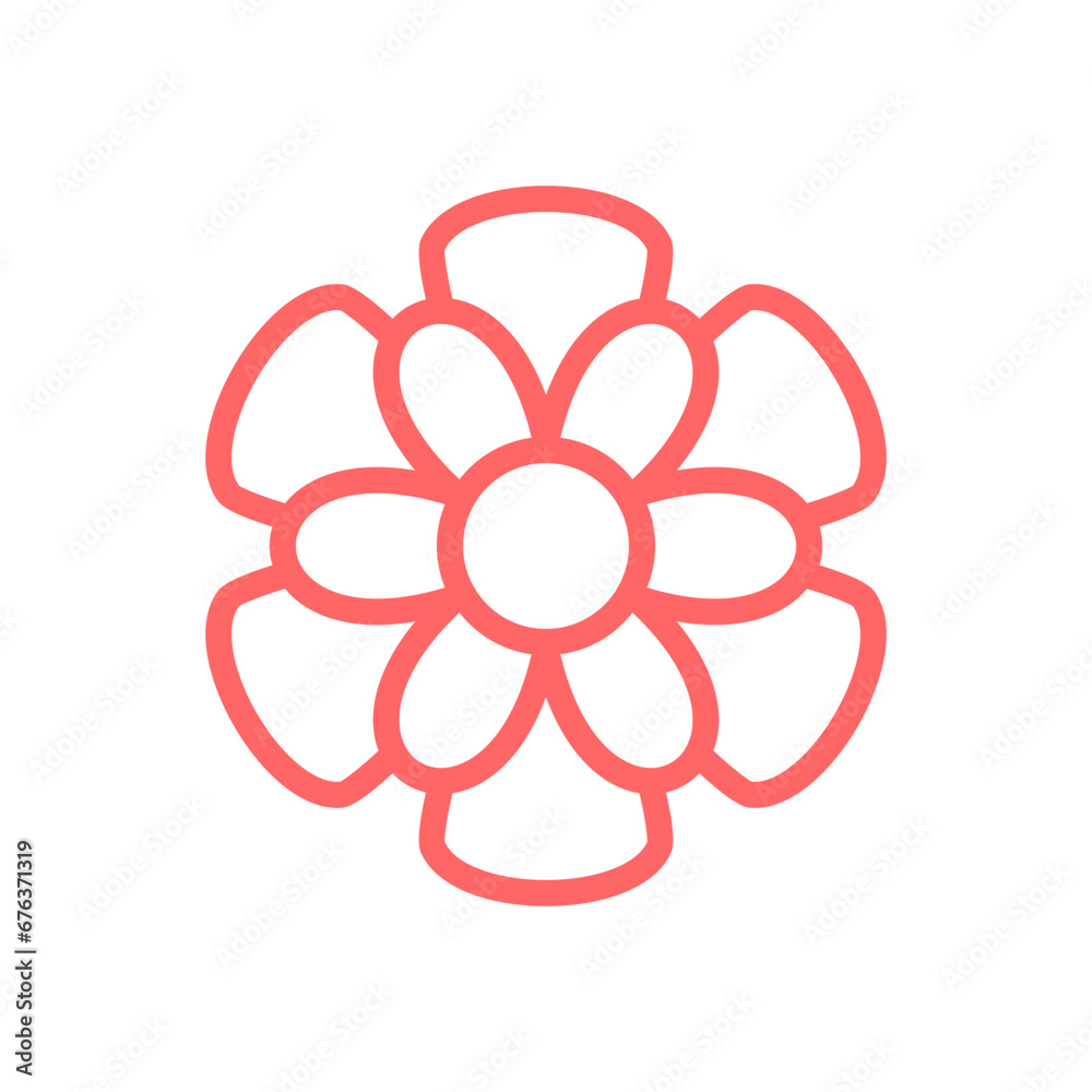 simple icon of flower and plant ornament simple icon of flower and plant ornament