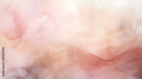 Grain wet grain watercolor paper texture light and shadow painting blot. Abstract smoke pink nacre and gray beige smoke background texture marble. generative AI. photo