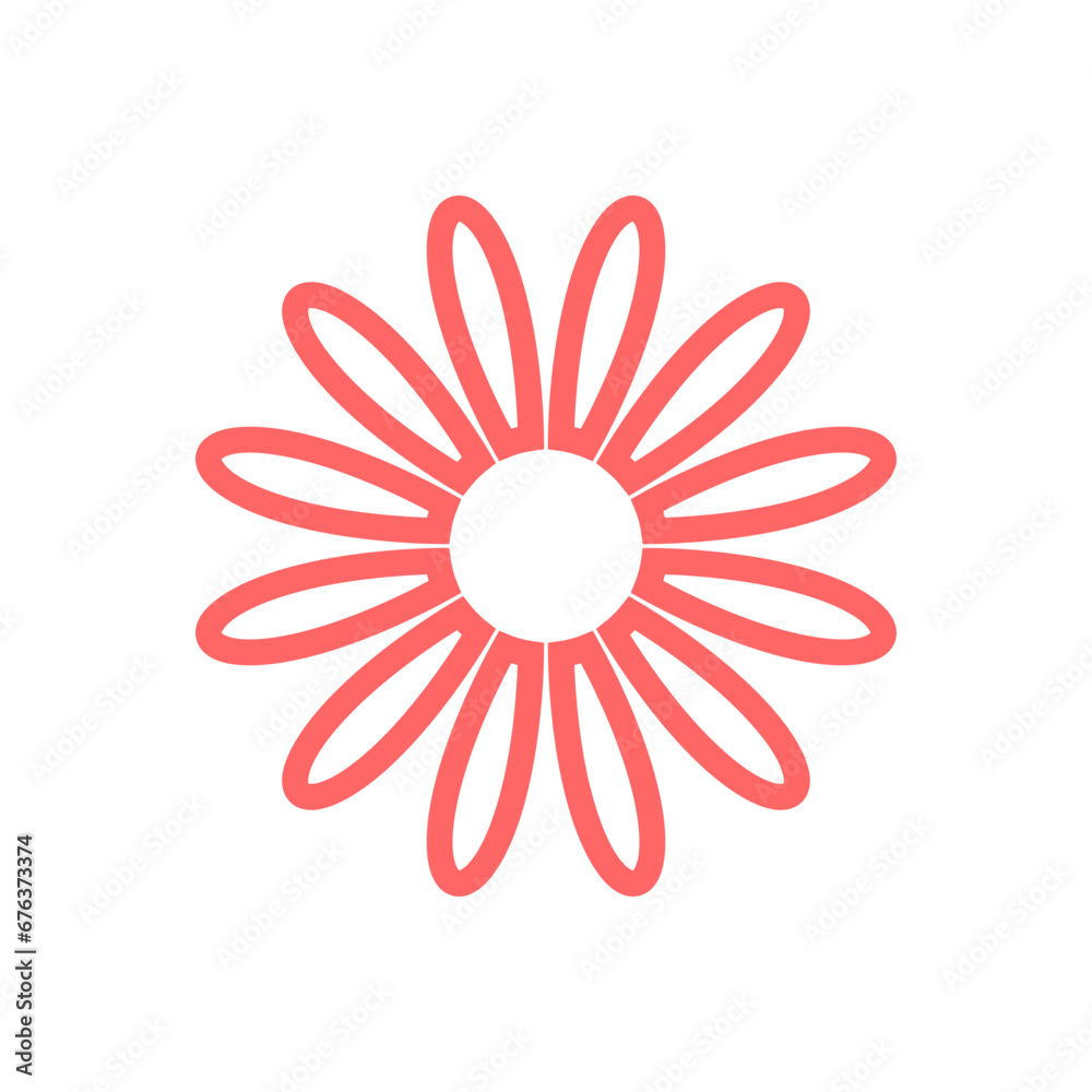 simple icon of flower and plant ornament simple icon of flower and plant ornament
