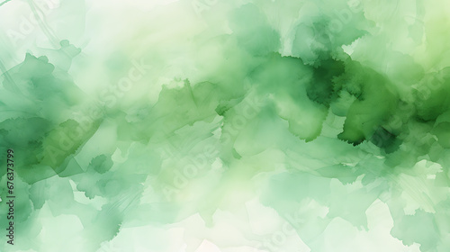 green watercolor texture. generative AI.