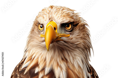 Furious Eagle on Transparent Background, PNG, Generative Ai