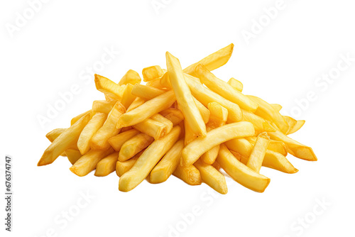 Potato Fries on Transparent Background, PNG, Generative Ai