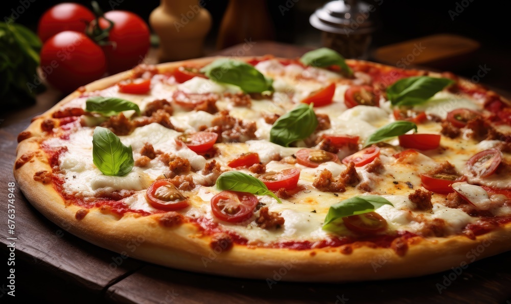 A Delicious Slice of Heaven on a Rustic Wooden Platter A Delicious Slice of Heaven on a Rustic Wooden Platter