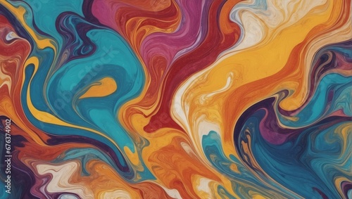 Multicolored wavy background