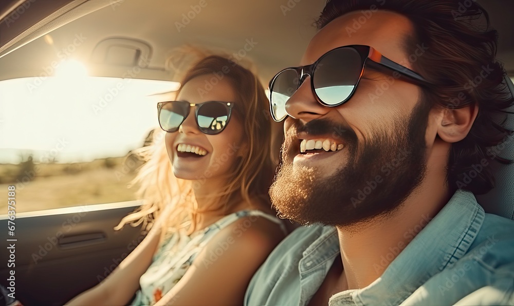 A Cozy Ride Sharing Moment with a Couple Enjoying Each Other's Company A Cozy Ride Sharing Moment with a Couple Enjoying Each Other's Company