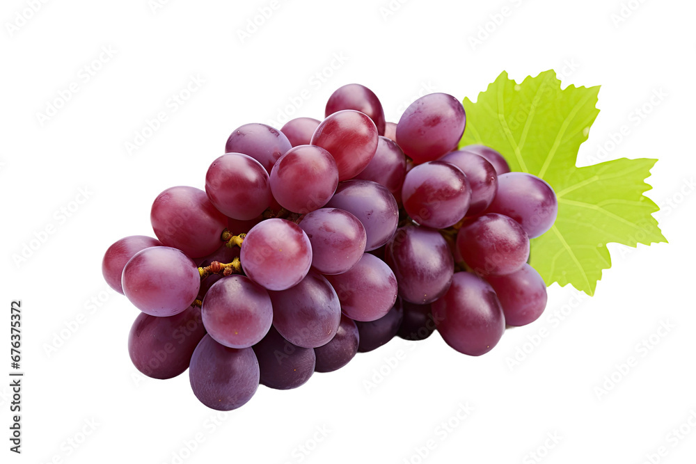 a Juicy Grape on Transparent Background, PNG, Generative Ai