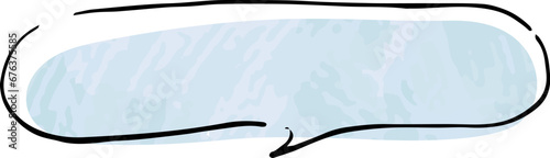 シンプルなふきだし。かわいいデザイン。