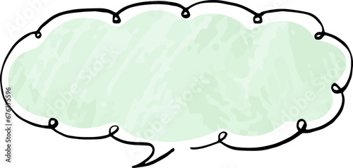 シンプルなふきだし。かわいいデザイン。