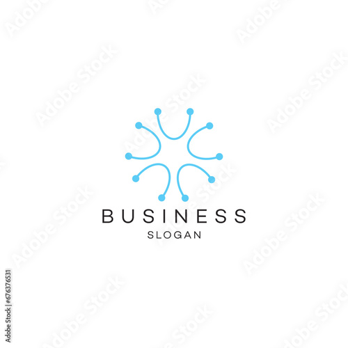 Spring Blooming Flower Allium logo design 