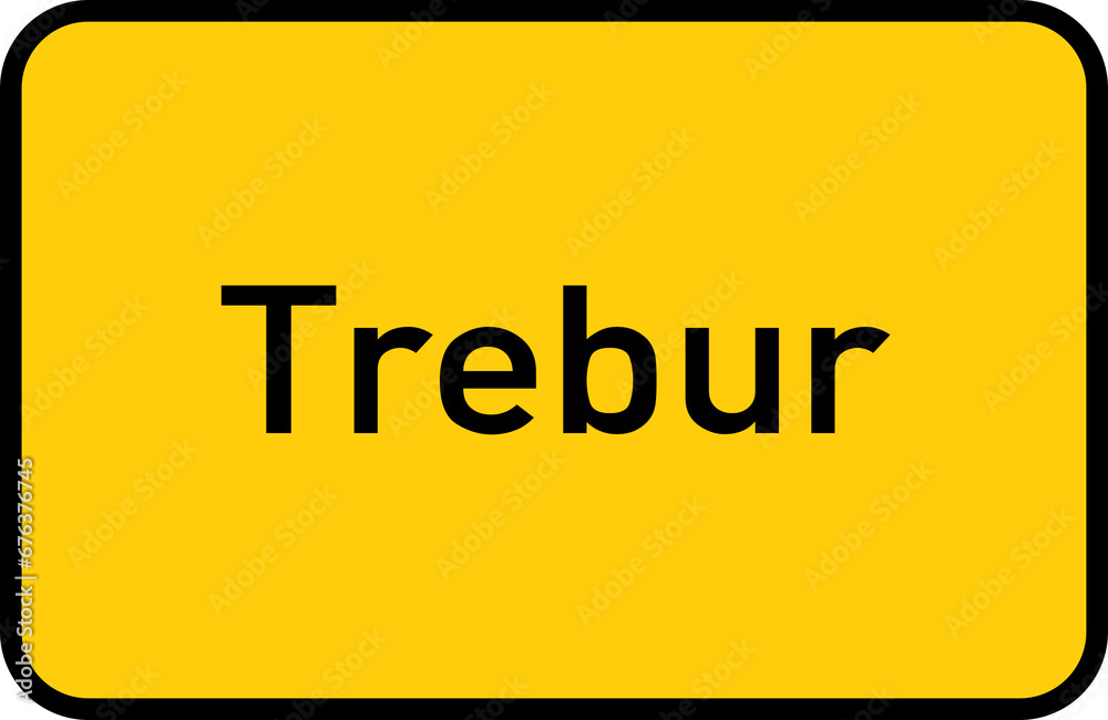 City sign of Trebur - Ortsschild von Trebur City sign of Trebur - Ortsschild von Trebur