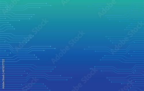 illustration vector graphic background green and blue tech abstract
