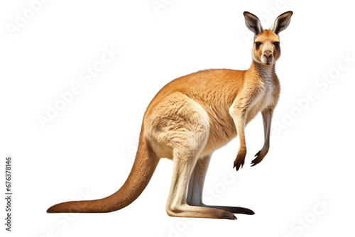 Majestic Kangaroo on Transparent Background, PNG, Generative Ai