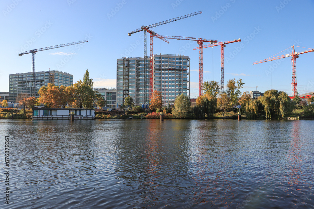 Bauboom in Berlin; Nordhafen mit Europacity 2023
