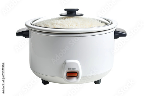 Isolated Rice Cooker on Transparent Background, PNG, Generative Ai