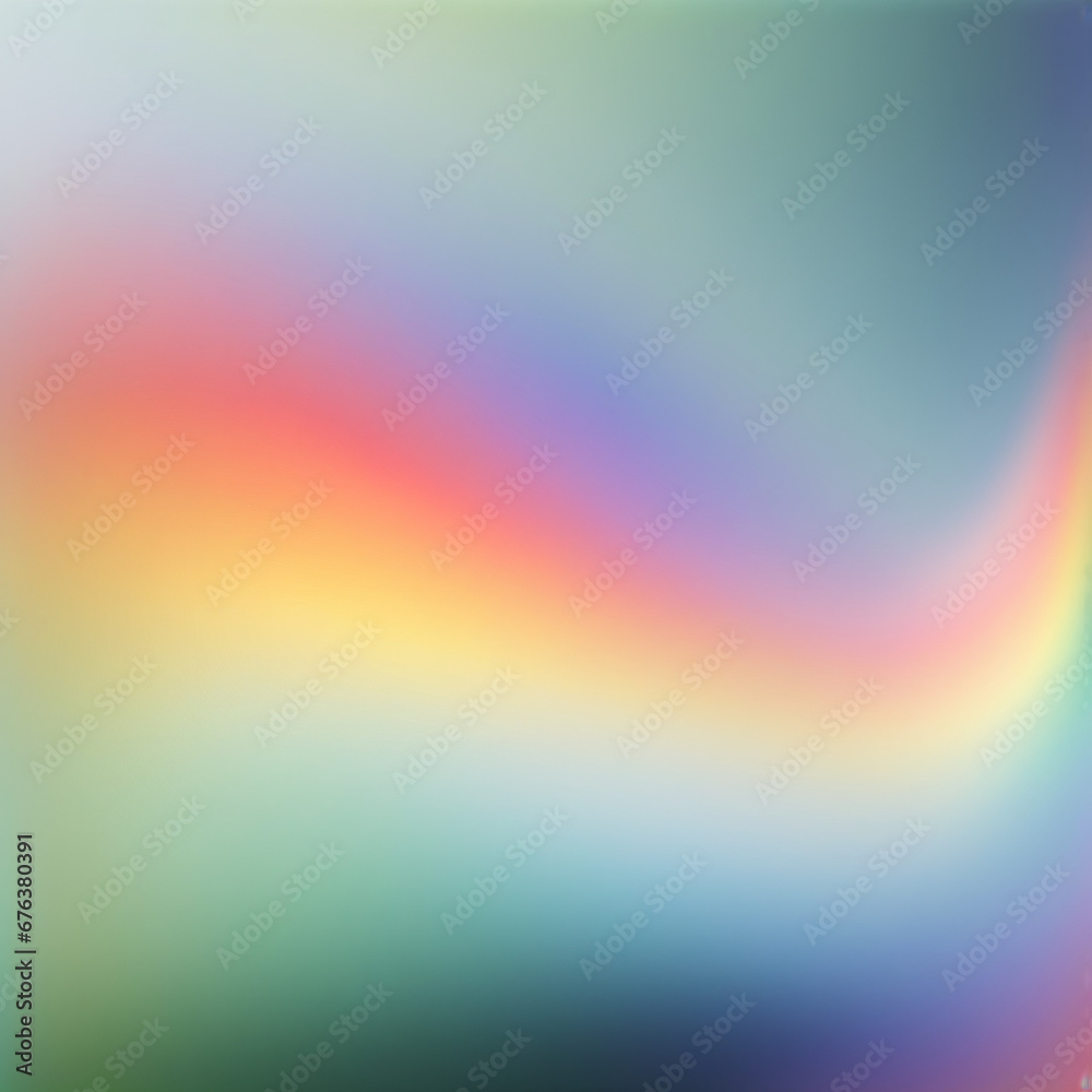Blurred abstract background with rainbow. Generative AI