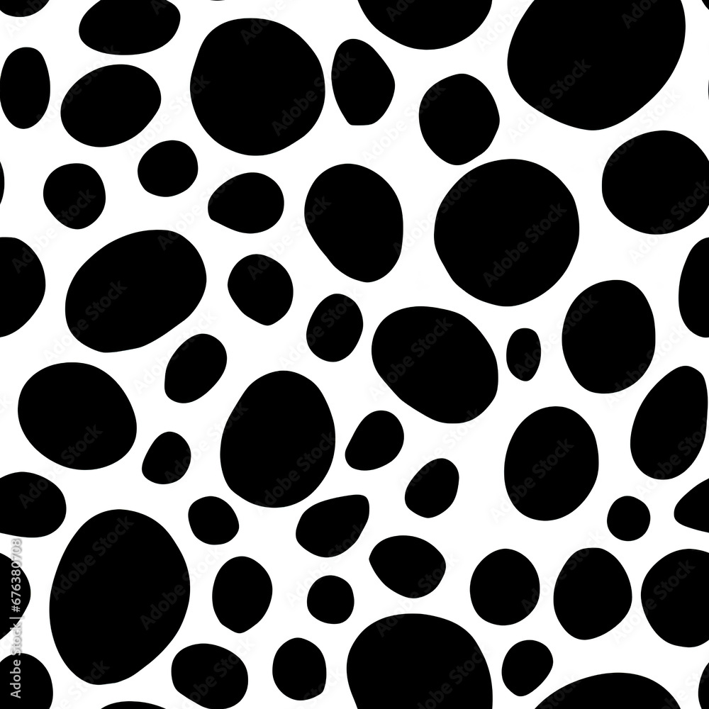 Abstract retro dotted chaotic repeat pattern, polka dot 