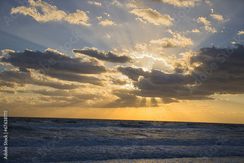 Sunrise on the beach in Indialantic Florida