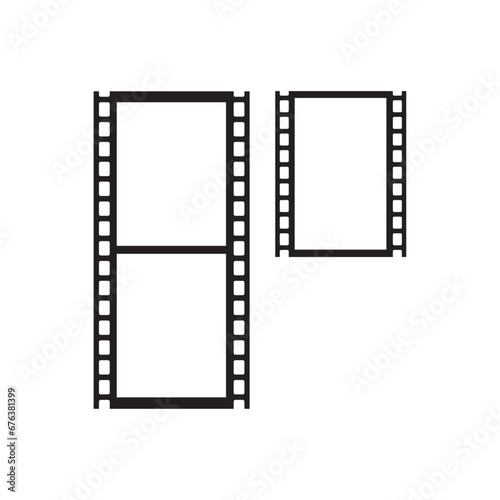 Film frame and film strip template background