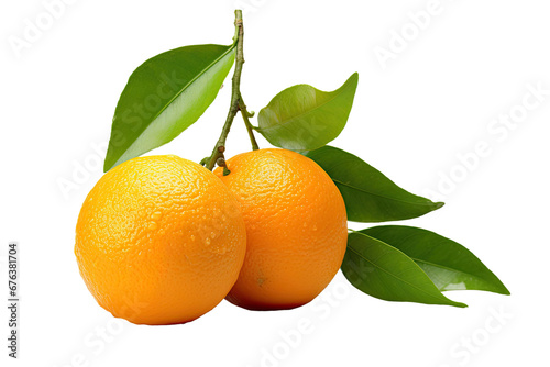 Radiant Citrus Bliss Unveiled on Transparent Background, PNG, Generative Ai