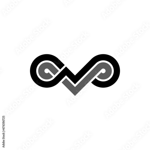 the logo consists of the letter N and head owl combined. Outline and elegant.